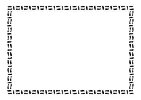 Rectangle a4 frame, border frame graphic simple, art line frame Stock Illustration
