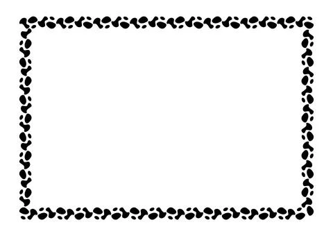 Rectangle a4 frame, border frame graphic simple, art line frame Stock Illustration