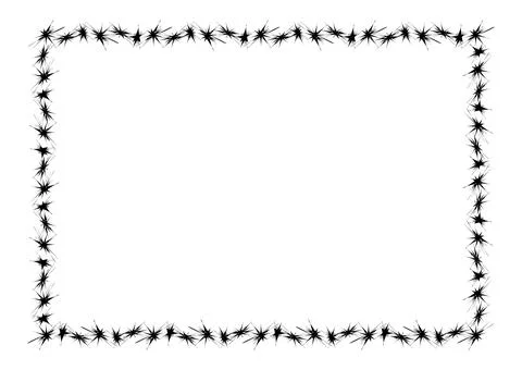 Rectangle a4 frame, border frame graphic simple, art line frame Stock Illustration