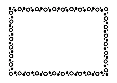 Rectangle a4 frame, border frame graphic simple, art line frame Stock Illustration