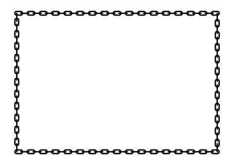 Rectangle a4 frame, border frame graphic simple, art line frame Stock Illustration