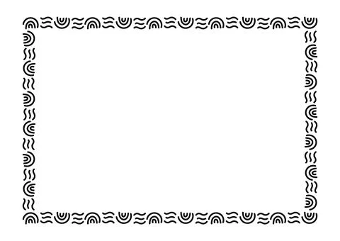 Rectangle a4 frame, border frame graphic simple, art line frame 스톡 일러스트