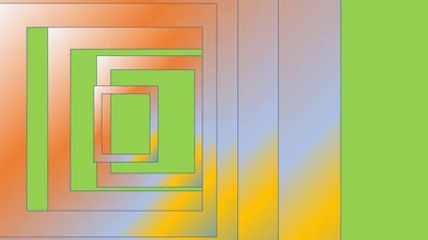 Rectangle animation green screen Stock Footage 296015141
