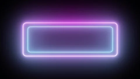 Rectangle Bar Flicker Neon Light Button Sign Symbol LED Show Image Illustrazione stock