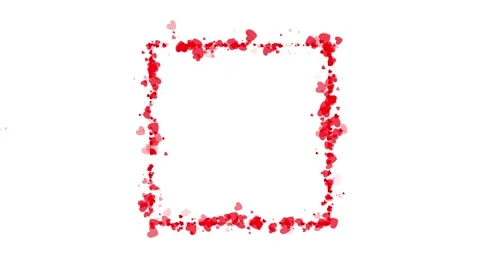 Rectangle Border Frame Animation with Glowing Icons. 스톡 동영상 336036060