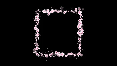 Rectangle Border Frame Animation with Glowing Icons. 스톡 동영상 336036061