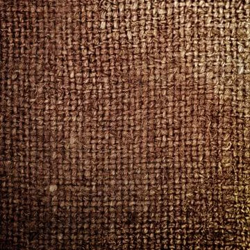 Rectangle from  brown saskcloth background Stock Photos