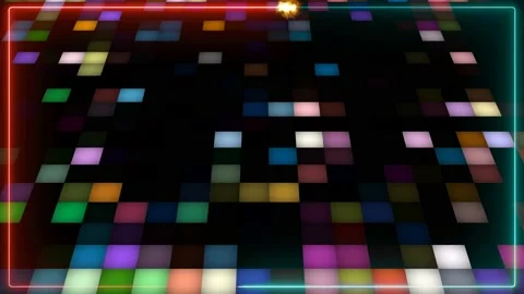 Rectangle button dance rhythm abstract colorful spot light energy fast blink Stock Footage 159523324