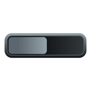 Rectangle button icon, flat style イラスト素材