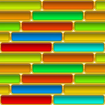 Rectangle buttons, seamless Illustrazione stock