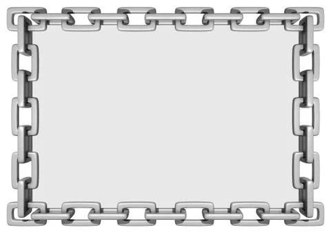 Rectangle Chain Frame Illustrazione stock