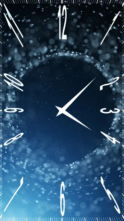 Rectangle clock loop motion on abstract science loop vertical background Stock Footage 345058154