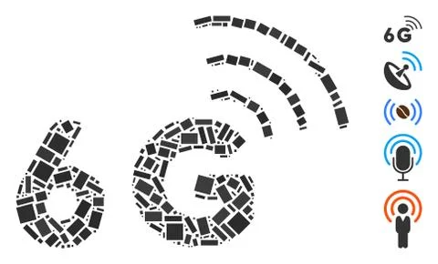 Rectangle Collage 6G Stock Illustration