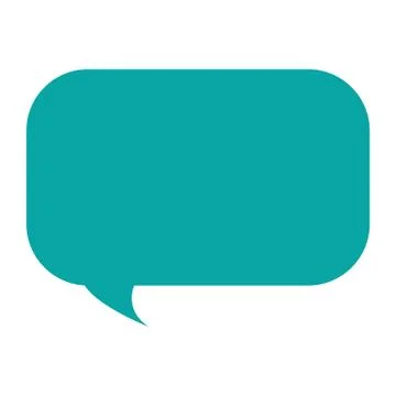 Rectangle conversation bubble icon Stock Illustration
