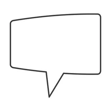 Rectangle conversation bubble icon 스톡 일러스트
