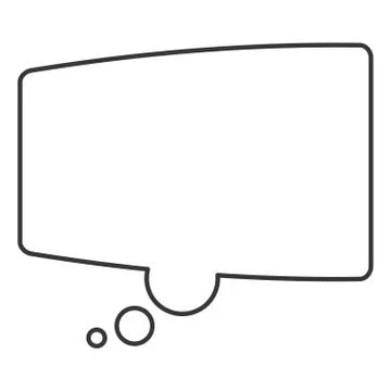 Rectangle conversation bubble icon 스톡 일러스트