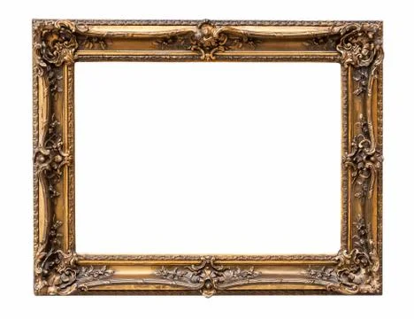 Rectangle decorative bronze picture frame Foto stock