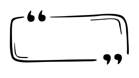 Rectangle doodle frames with quotation marks, rectangle frame shaking Video stock 287790368