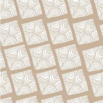 Rectangle doodle. Seamless pattern. Hand drawing. イラスト素材