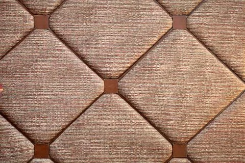 Rectangle fabric background design in brown color Stock Photos