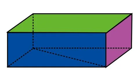 Rectangle that forms a block with attractive colors. Stock Illustration