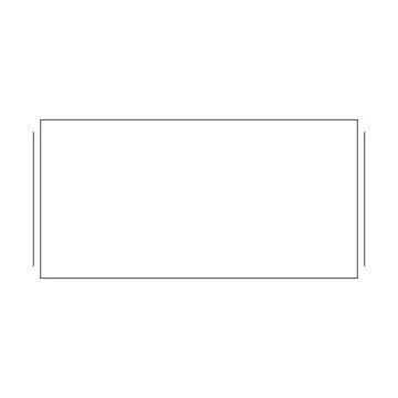 Rectangle frame border shape icon for decorative vintage doodle element for.. Stock Illustration