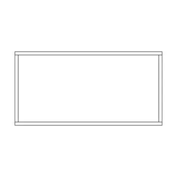 Rectangle frame border shape icon for decorative vintage doodle element for.. Stock Illustration