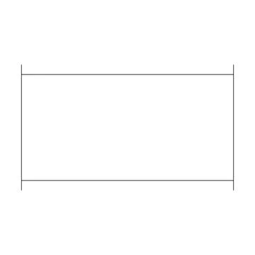 Rectangle frame border shape icon for decorative vintage doodle element for.. Stock Illustration