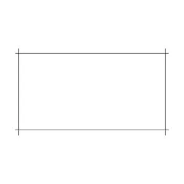 Rectangle frame border shape icon for decorative vintage doodle element for.. Stock Illustration