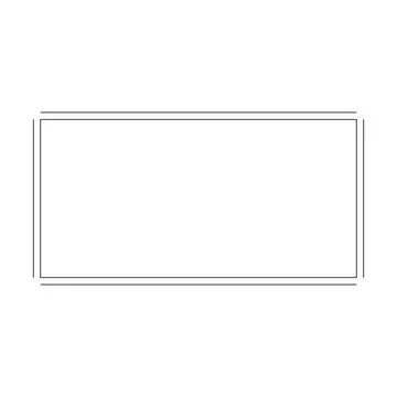 Rectangle frame border shape icon for decorative vintage doodle element for.. Stock Illustration