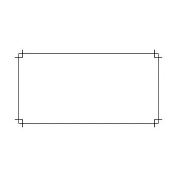 Rectangle frame border shape icon for decorative vintage doodle element for.. イラスト素材