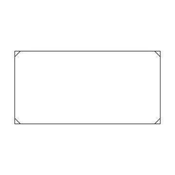 Rectangle frame border shape icon for decorative vintage doodle element for.. 스톡 일러스트