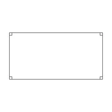 Rectangle frame border shape icon for decorative vintage doodle element for.. Stock Illustration