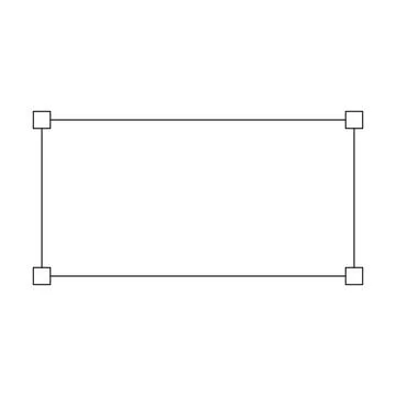 Rectangle frame border shape icon for decorative vintage doodle element for.. イラスト素材