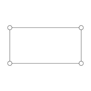Rectangle frame border shape icon for decorative vintage doodle element for.. Stock Illustration