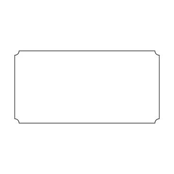 Rectangle frame border shape icon for decorative vintage doodle element for.. Stock Illustration