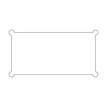 Rectangle frame border shape icon for decorative vintage doodle element for.. イラスト素材