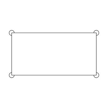 Rectangle frame border shape icon for decorative vintage doodle element for.. 스톡 일러스트