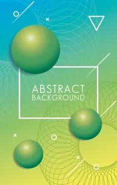 Rectangle frame in colorful abstract background Stock Illustration