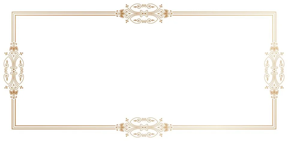 Rectangle Frame decorative ornament Illustrazione stock