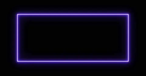 Rectangle, frame of energy, neon, smoke. purple, lilac rectangle on a black Stock Footage 168948057