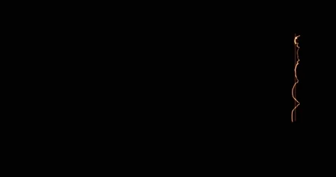 Rectangle, frame of energy, neon, smoke. orange, red rectangle on a black Stock Footage 170088699