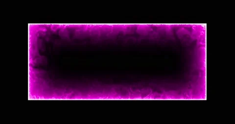 Rectangle, frame of energy, neon, smoke. purple, lilac rectangle on a black Stock Footage 171390051