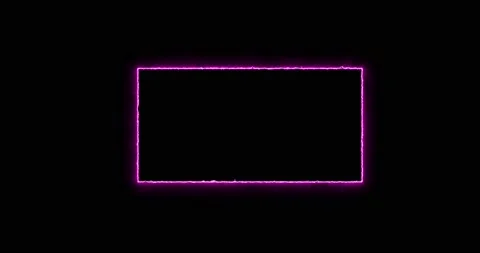 Rectangle, frame of energy, neon, smoke. purple, lilac rectangle on a black Stock Footage 171595909