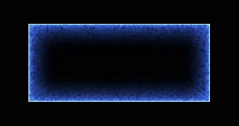 Rectangle, frame of energy, neon, smoke. blue rectangle on a black background Stock Footage 172079475