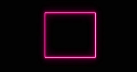 Rectangle, frame of energy, neon, smoke. purple, lilac rectangle on a black Видео 172417982