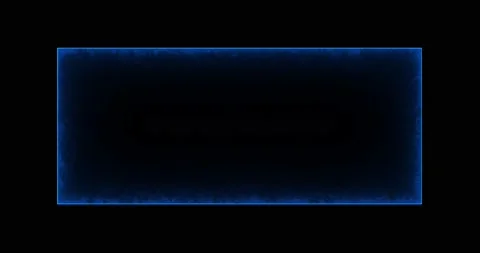 Rectangle, frame of energy, neon, smoke. blue rectangle on a black background Stock Footage 181176244