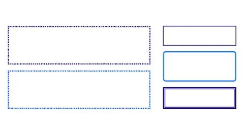 Rectangle Frame Mosaic Icon of Circle Dots Stock Illustration