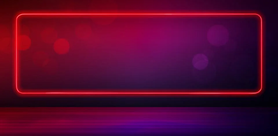 Rectangle frame Round Stage Stock Illustration