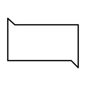 Rectangle frame shape icon, decorative vintage border doodle element Stock Illustration